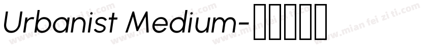 Urbanist Medium字体转换